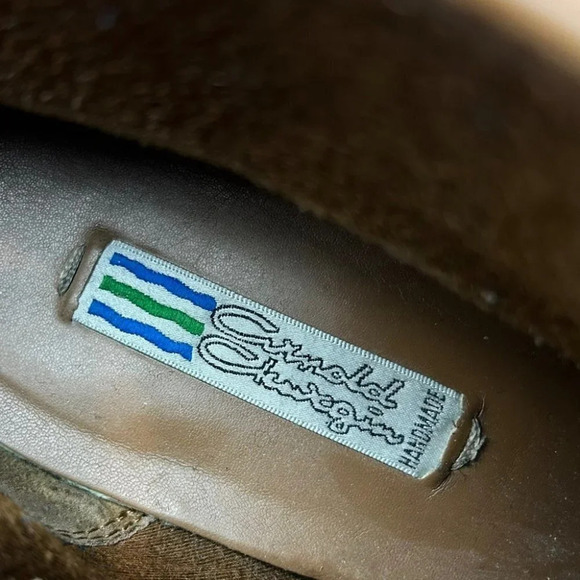 Arnold Churgin Brown Suede  Buckle Ankle Booties - Picture 8 of 8